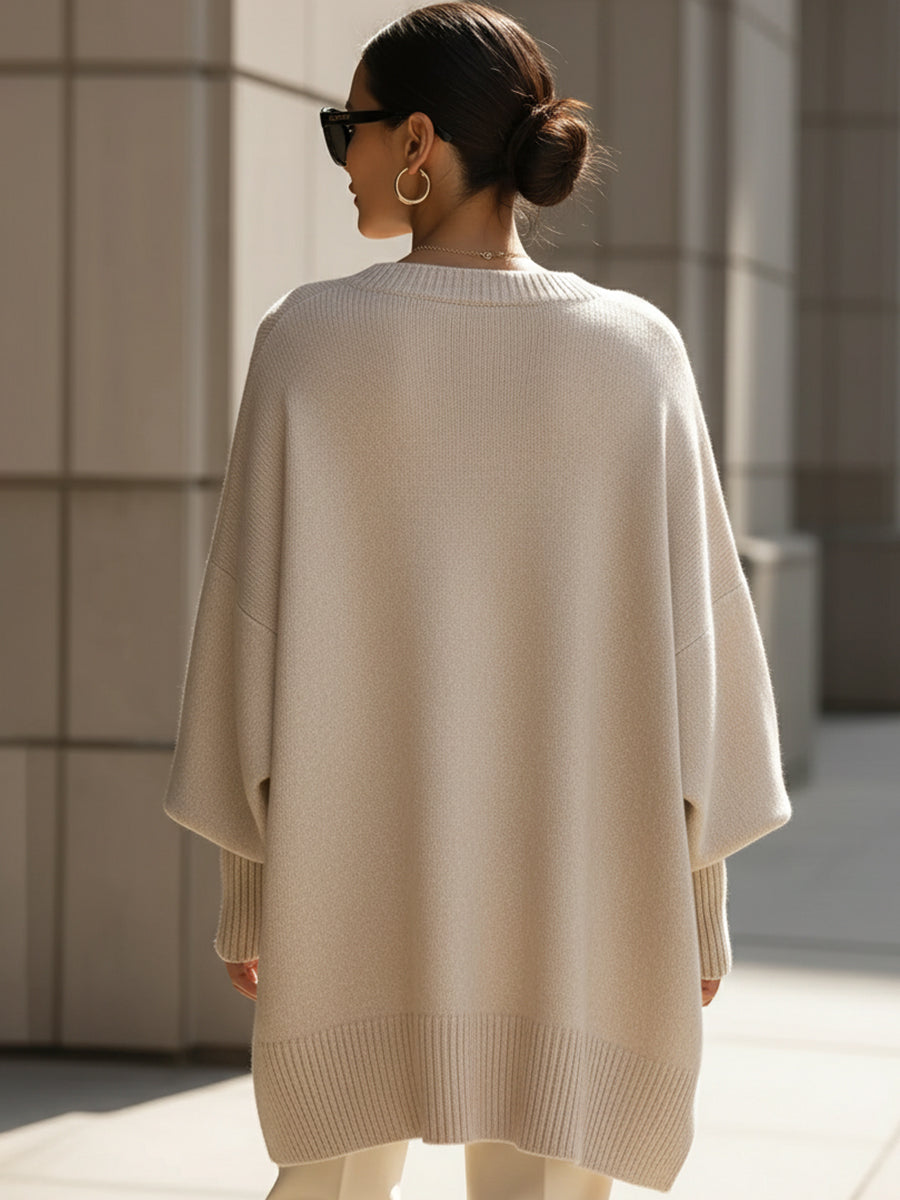 Damenbluse | Oversized Pocho-Stil