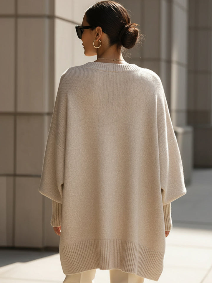 Damenbluse | Oversized Pocho-Stil