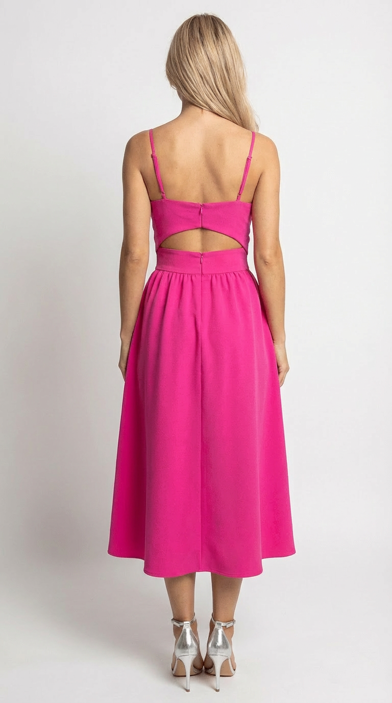 Avery Midi Dress with Cut-Outs