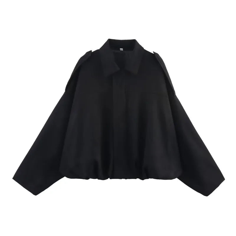 Ivy | Veste mi-saison en daim pour femme avec col pointu