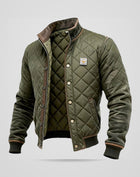 Jasper | Herren Übergröße Steppjacke mit Reißverschluss für Herbst und Winter