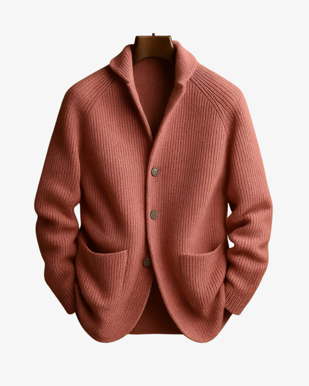 Lawrence | Maßgeschneiderter Strick-Cardigan mit Knopfleiste