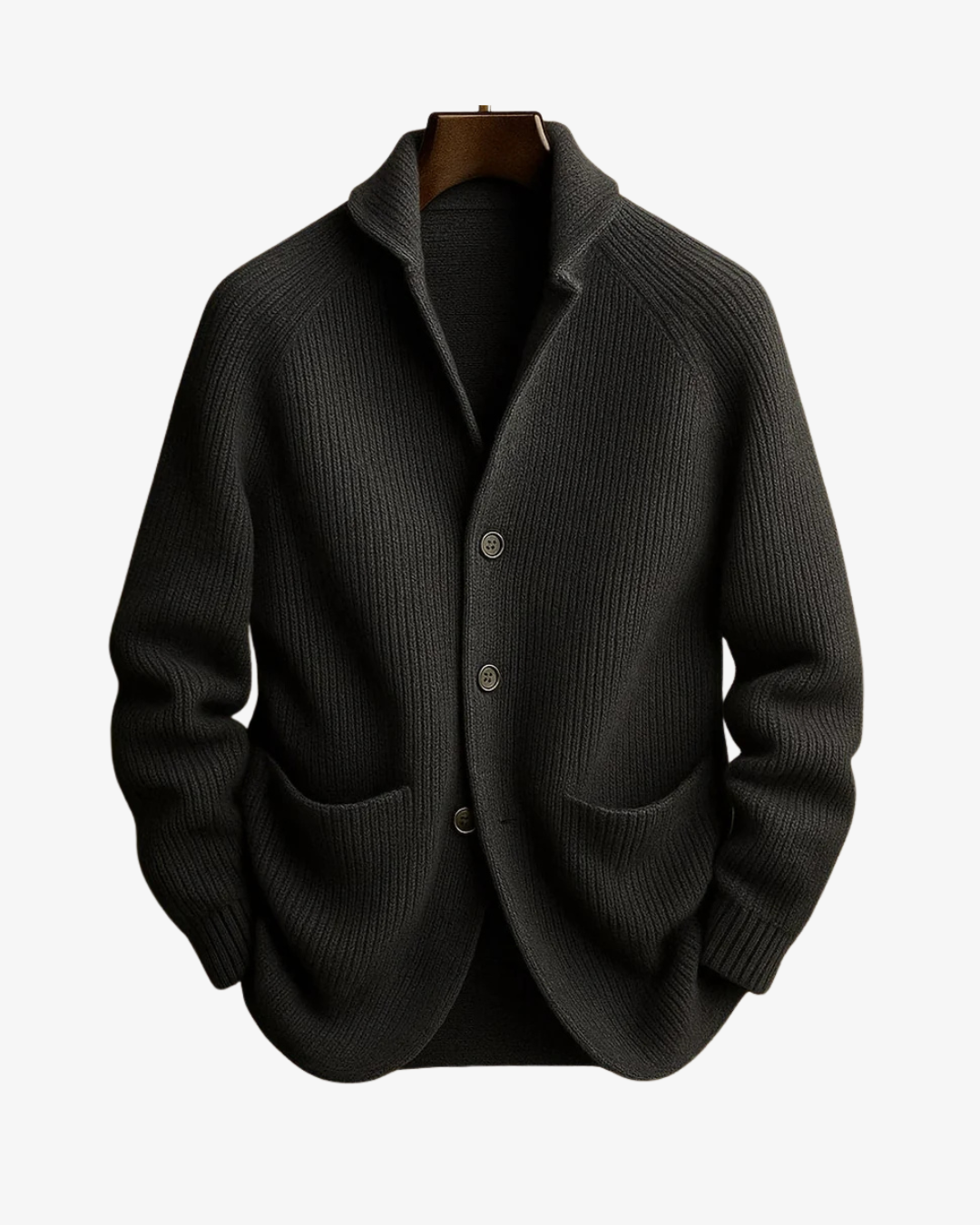 Lawrence | Maßgeschneiderter Strick-Cardigan mit Knopfleiste