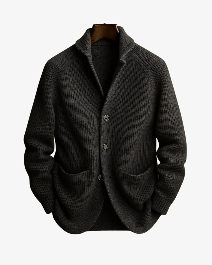 Lawrence | Maßgeschneiderter Strick-Cardigan mit Knopfleiste