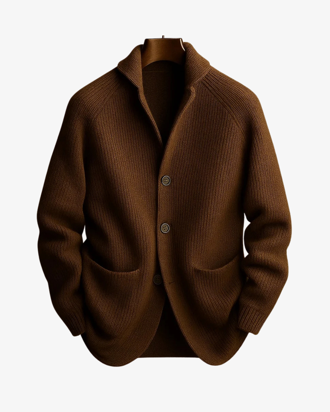 Lawrence | Maßgeschneiderter Strick-Cardigan mit Knopfleiste