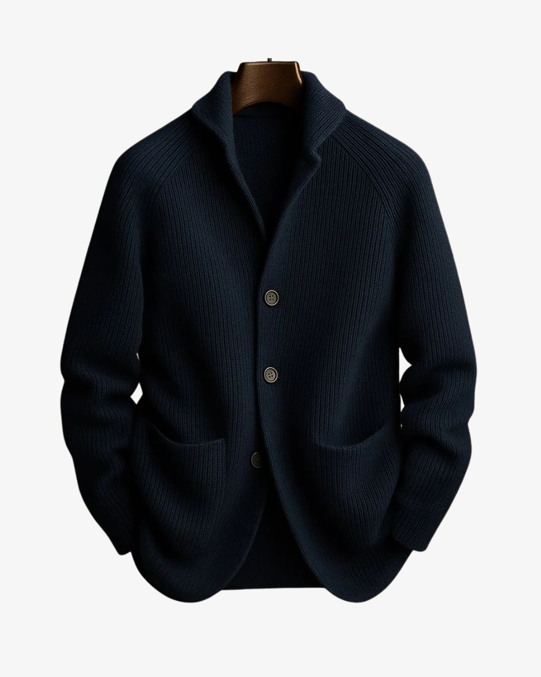 Lawrence | Maßgeschneiderter Strick-Cardigan mit Knopfleiste