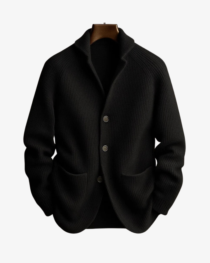 Lawrence | Maßgeschneiderter Strick-Cardigan mit Knopfleiste