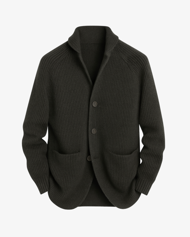 Lawrence | Maßgeschneiderter Strick-Cardigan mit Knopfleiste