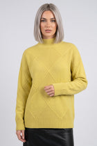 Pullover Damen - Kaschmir Strickweicher Pullover mit Rollkragen