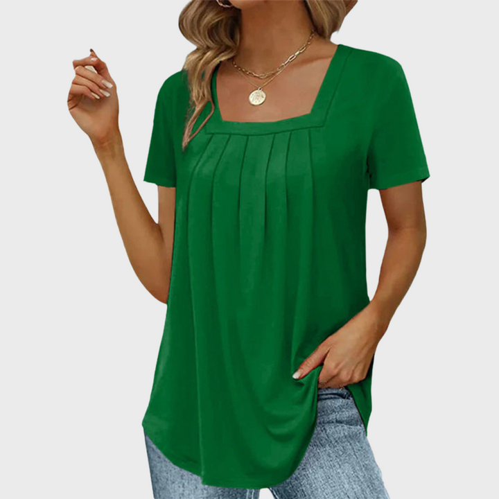 Damen Sommerbluse aus leichtem Stoff mit atmungsaktivem Design