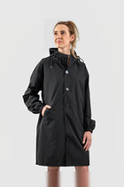Regenjacke Damen - Kapuzen-Regenjacke mit verstellbarem Kordelzug