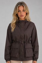 Regenjacke Damen - Kapuzen-Regenjacke mit winddichter Verarbeitung