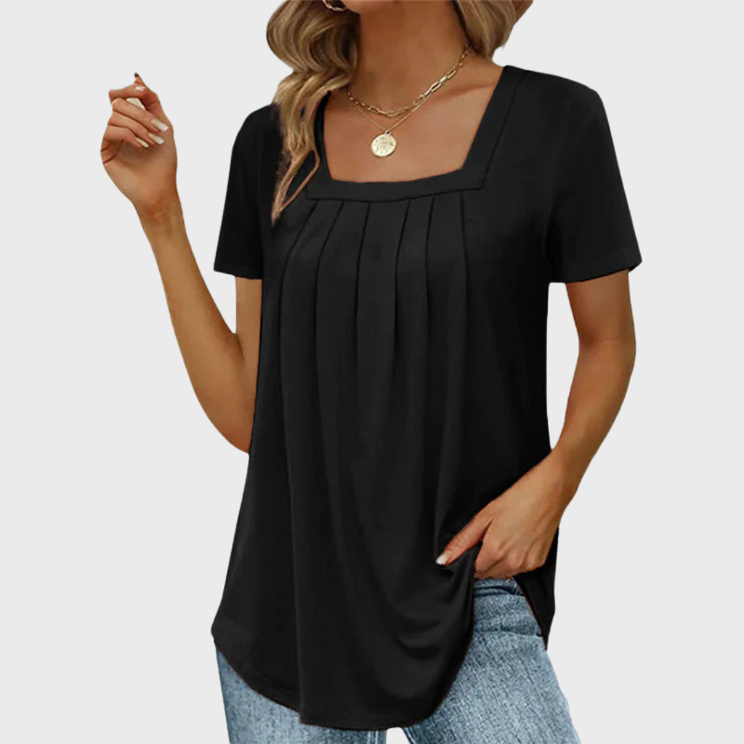 Damen Sommerbluse aus leichtem Stoff mit atmungsaktivem Design