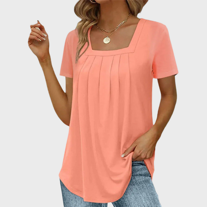 Damen Sommerbluse aus leichtem Stoff mit atmungsaktivem Design