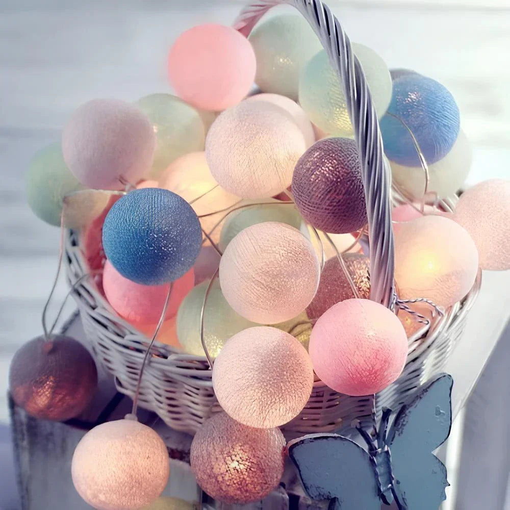 Cotton Light Balls String – Create Atmosphere and Warmth in Any Space