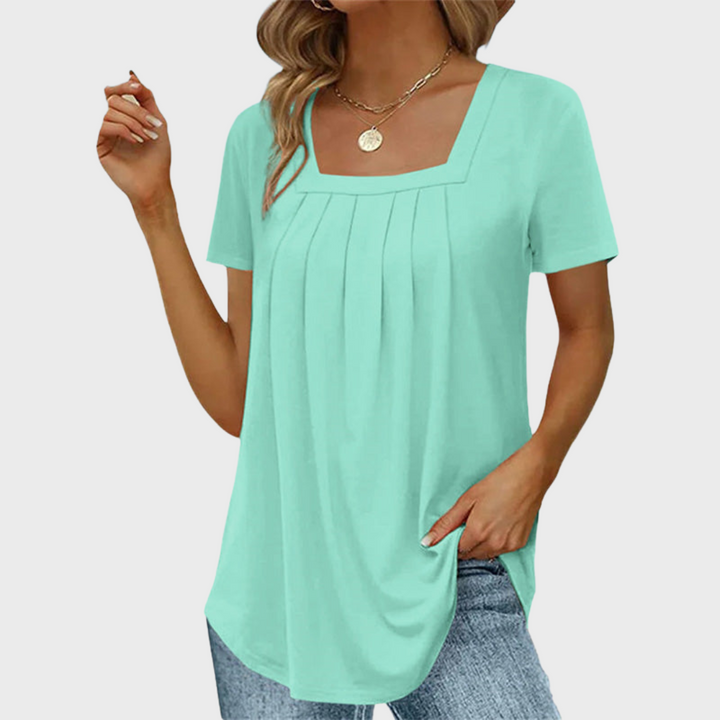 Damen Sommerbluse aus leichtem Stoff mit atmungsaktivem Design