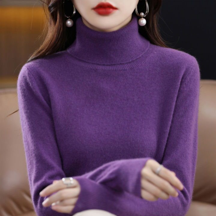 Luxus Kaschmir Damen Rollkragenpullover - Elena
