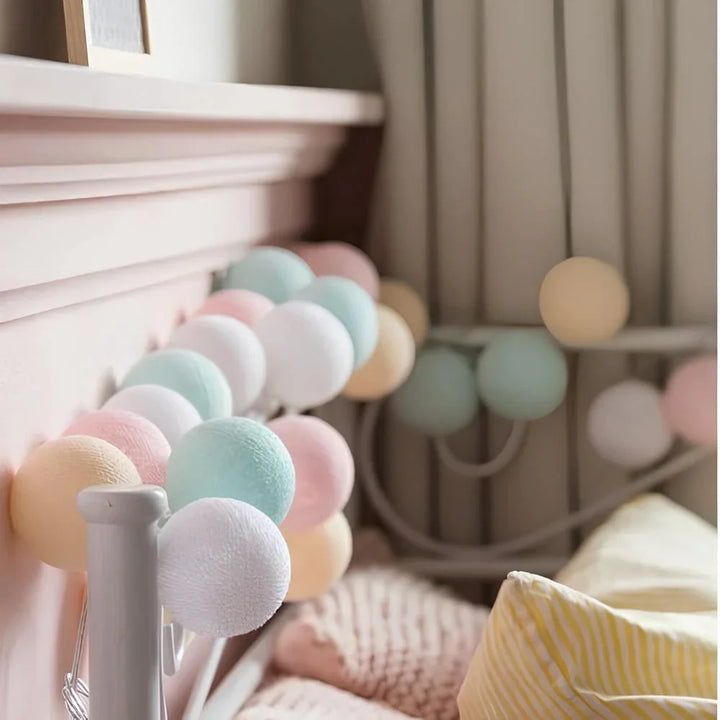 Cotton Light Balls String – Create Atmosphere and Warmth in Any Space