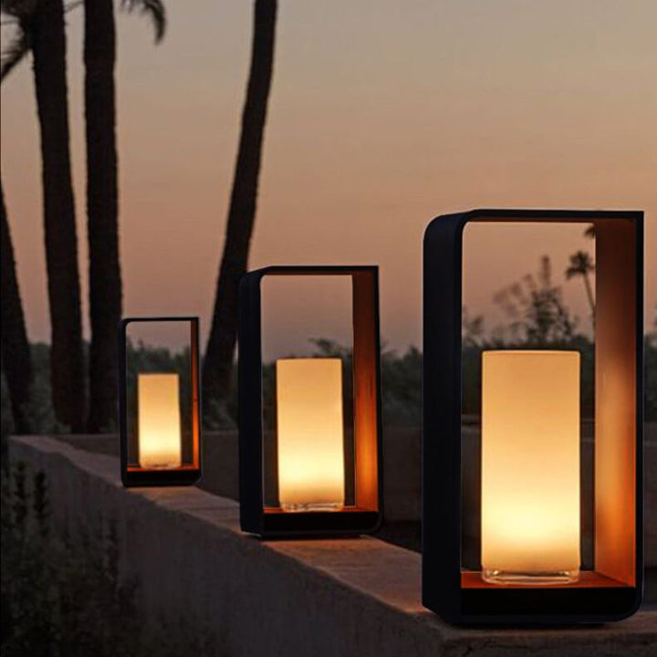 Solar Lantern Rectangular | LED | Remote Control | IP65 Outdoor