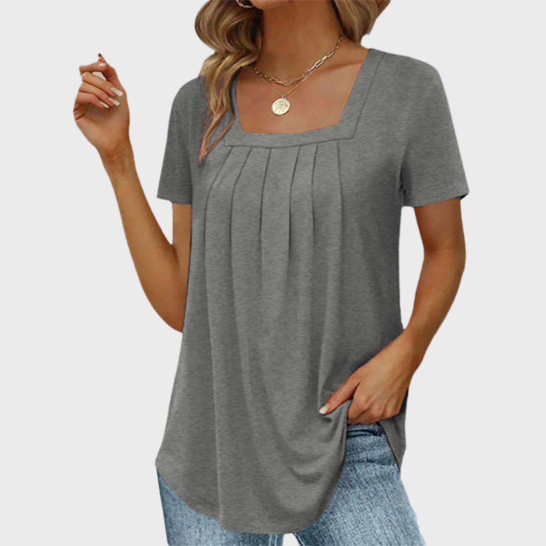 Damen Sommerbluse aus leichtem Stoff mit atmungsaktivem Design