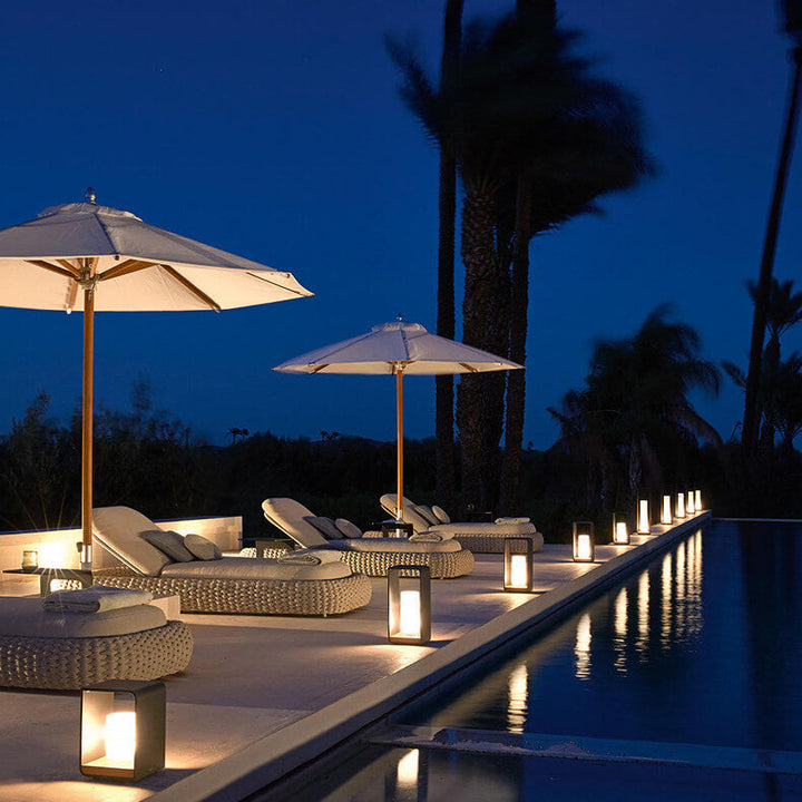 Solar Lantern Rectangular | LED | Remote Control | IP65 Outdoor