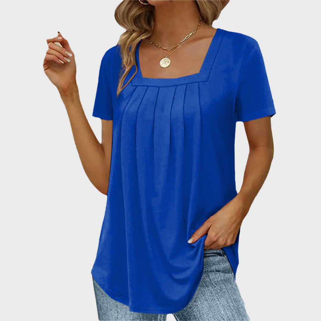 Damen Sommerbluse aus leichtem Stoff mit atmungsaktivem Design
