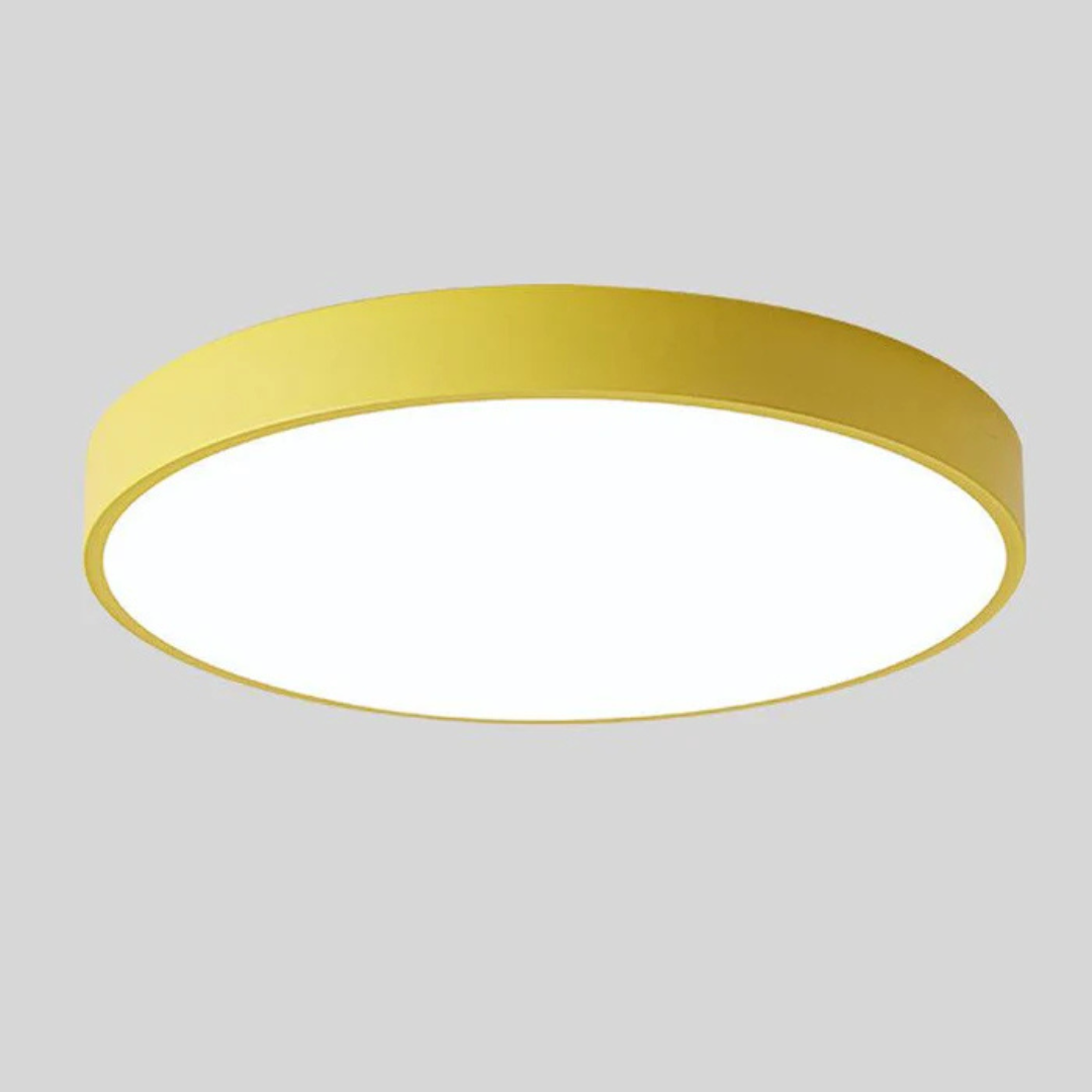 LED Ceiling Lamp with Scandinavian Design in Wood &amp; Acrylic