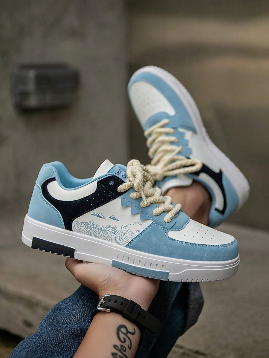 Beige Herren Sneaker mit Print – sportlich, bequem und perfekt für jeden Tag