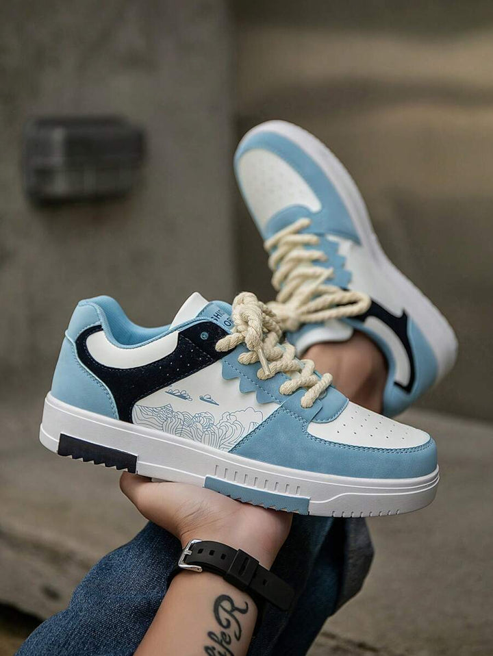 Beige Herren Sneaker mit Print – sportlich, bequem und perfekt für jeden Tag