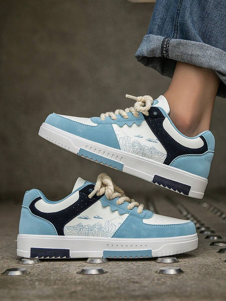 Beige Herren Sneaker mit Print – sportlich, bequem und perfekt für jeden Tag