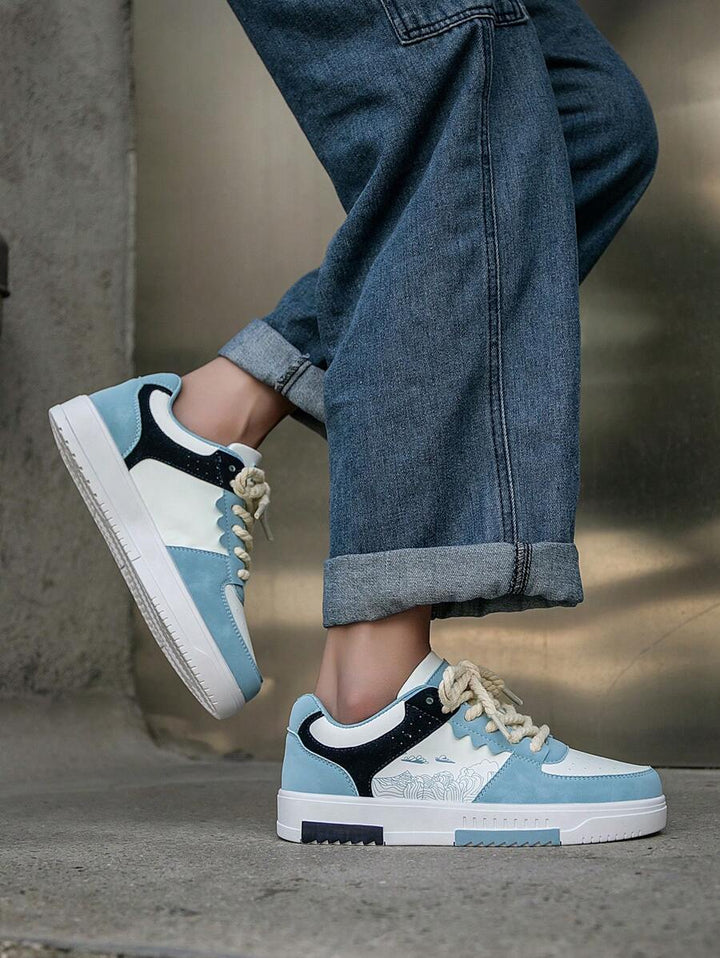 Beige Herren Sneaker mit Print – sportlich, bequem und perfekt für jeden Tag