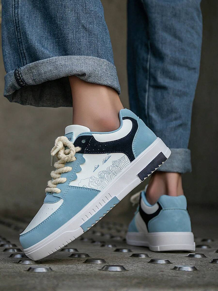 Beige Herren Sneaker mit Print – sportlich, bequem und perfekt für jeden Tag