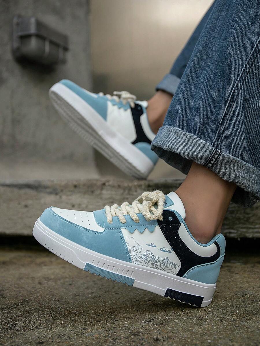 Beige Herren Sneaker mit Print – sportlich, bequem und perfekt für jeden Tag