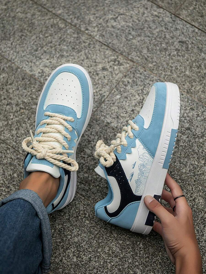 Beige Herren Sneaker mit Print – sportlich, bequem und perfekt für jeden Tag