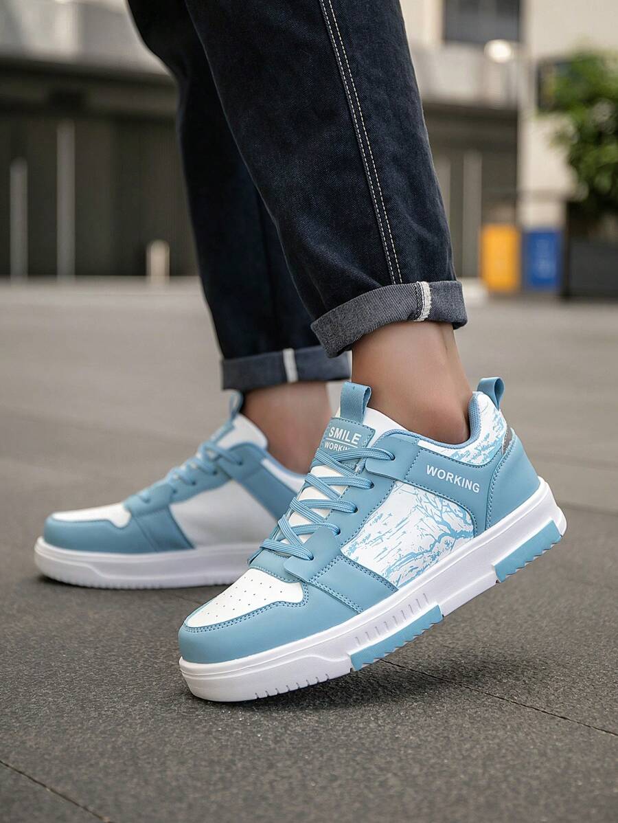 Beige Herren Sneaker mit Print – sportlich, bequem und perfekt für jeden Tag