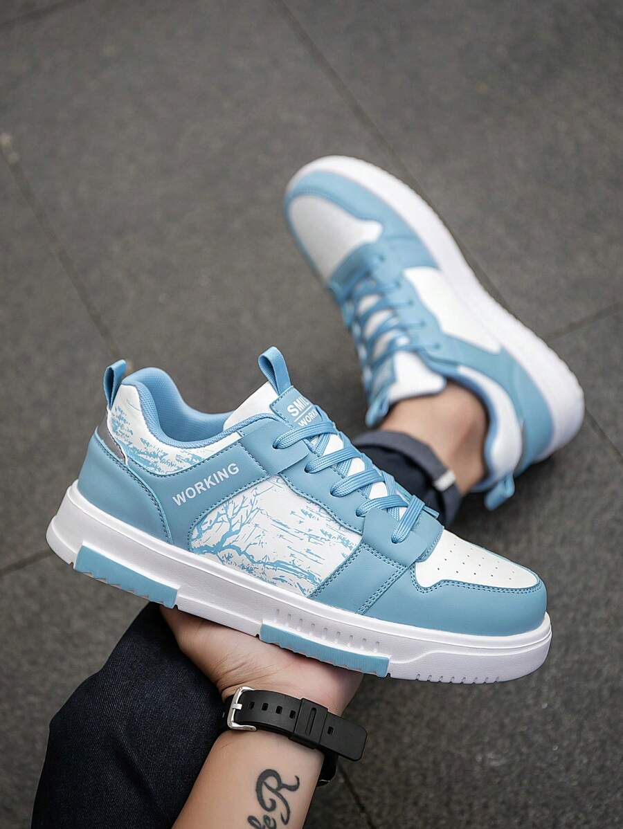 Beige Herren Sneaker mit Print – sportlich, bequem und perfekt für jeden Tag