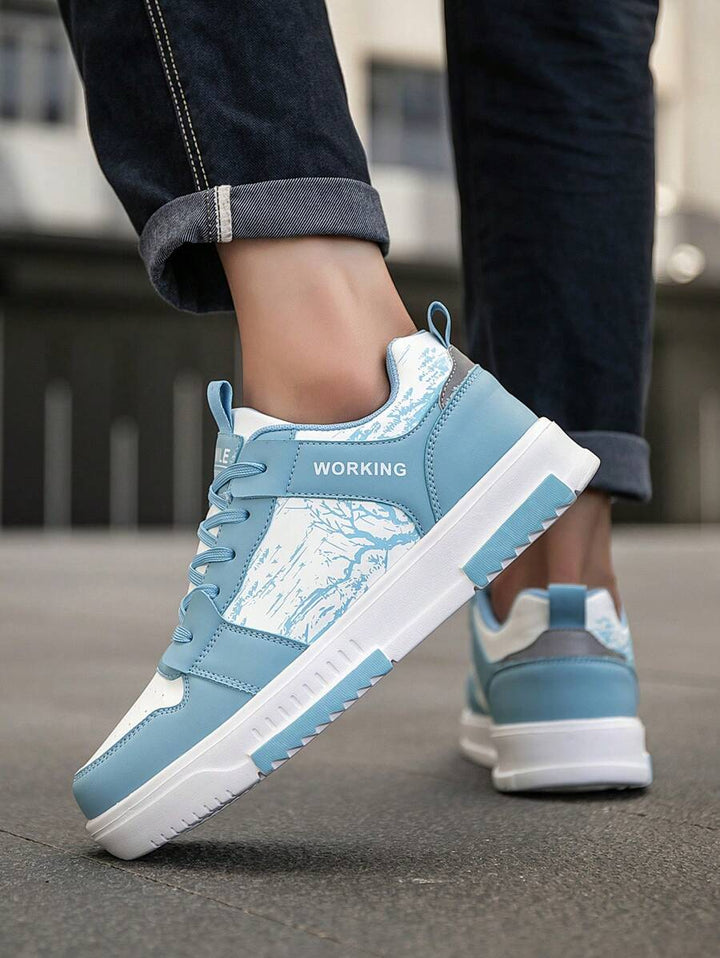 Beige Herren Sneaker mit Print – sportlich, bequem und perfekt für jeden Tag
