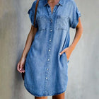 Denim Kleid für Damen mit Bequemer Passform und Zeitlosem Design