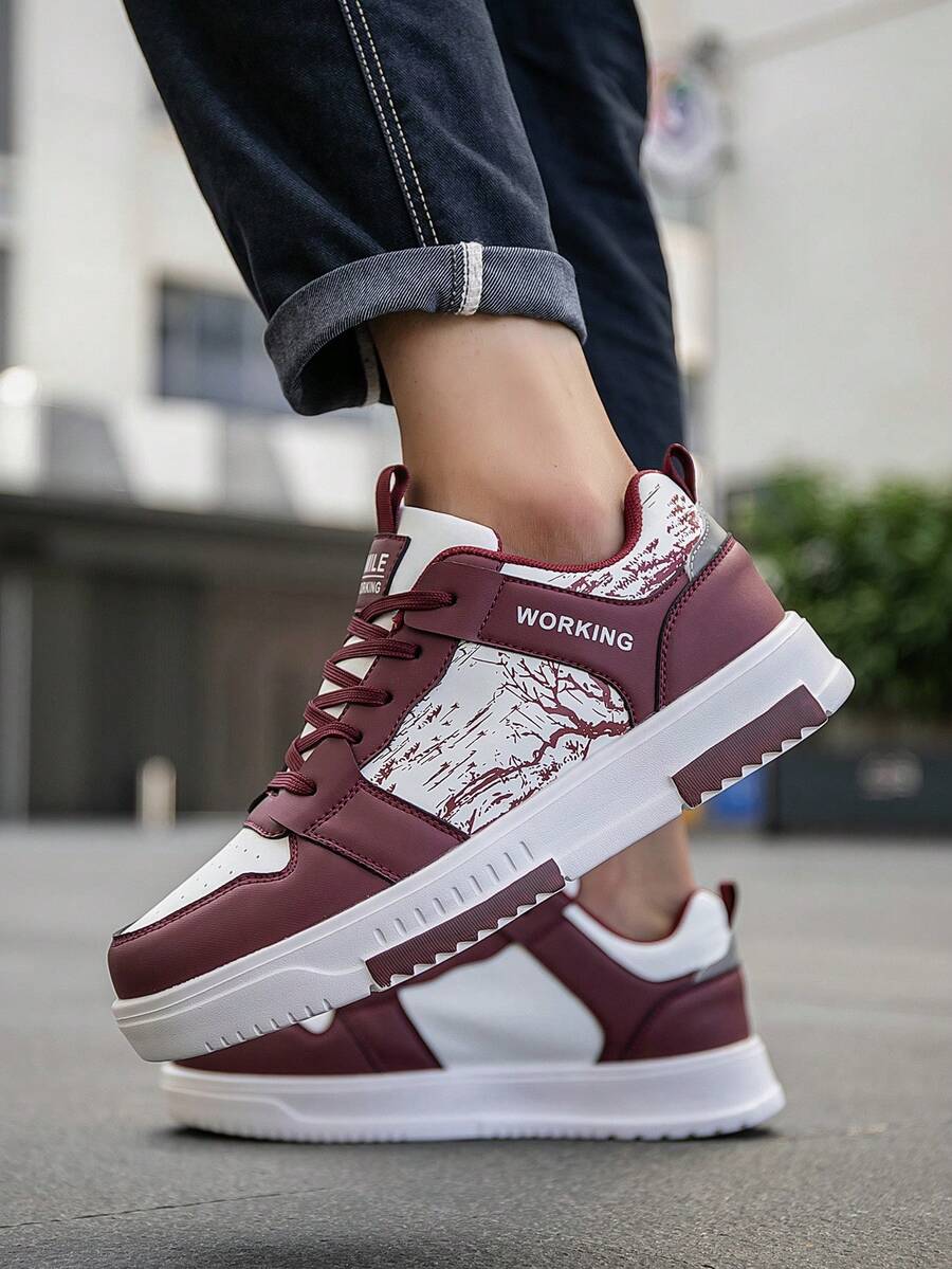 Beige Herren Sneaker mit Print – sportlich, bequem und perfekt für jeden Tag