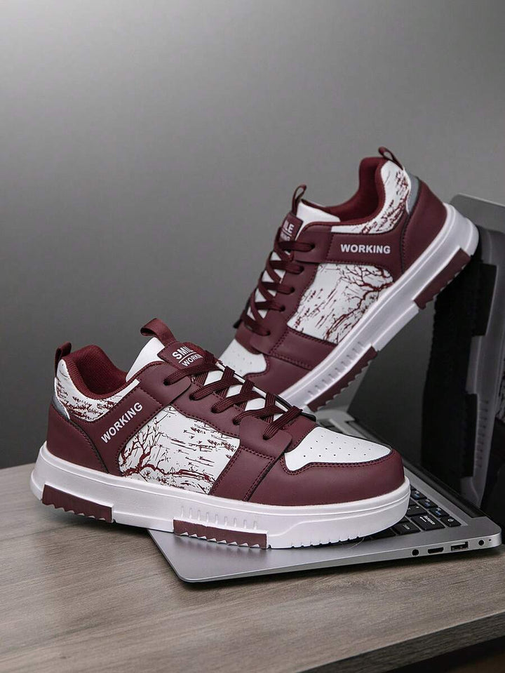 Beige Herren Sneaker mit Print – sportlich, bequem und perfekt für jeden Tag