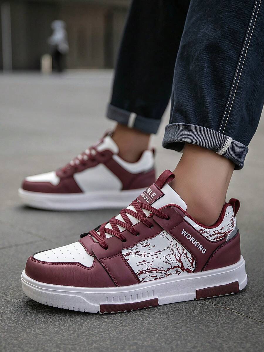 Beige Herren Sneaker mit Print – sportlich, bequem und perfekt für jeden Tag