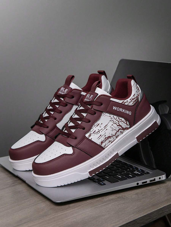 Beige Herren Sneaker mit Print – sportlich, bequem und perfekt für jeden Tag