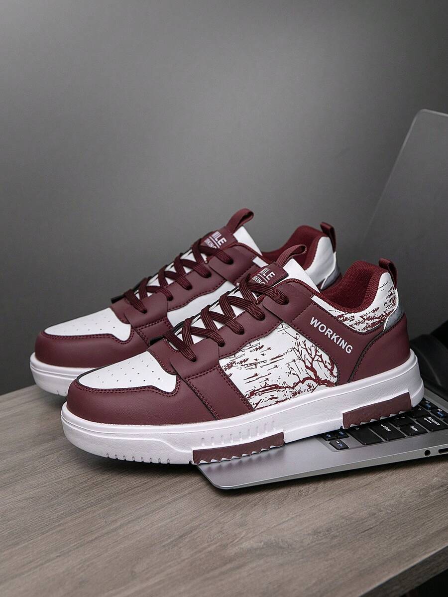 Beige Herren Sneaker mit Print – sportlich, bequem und perfekt für jeden Tag