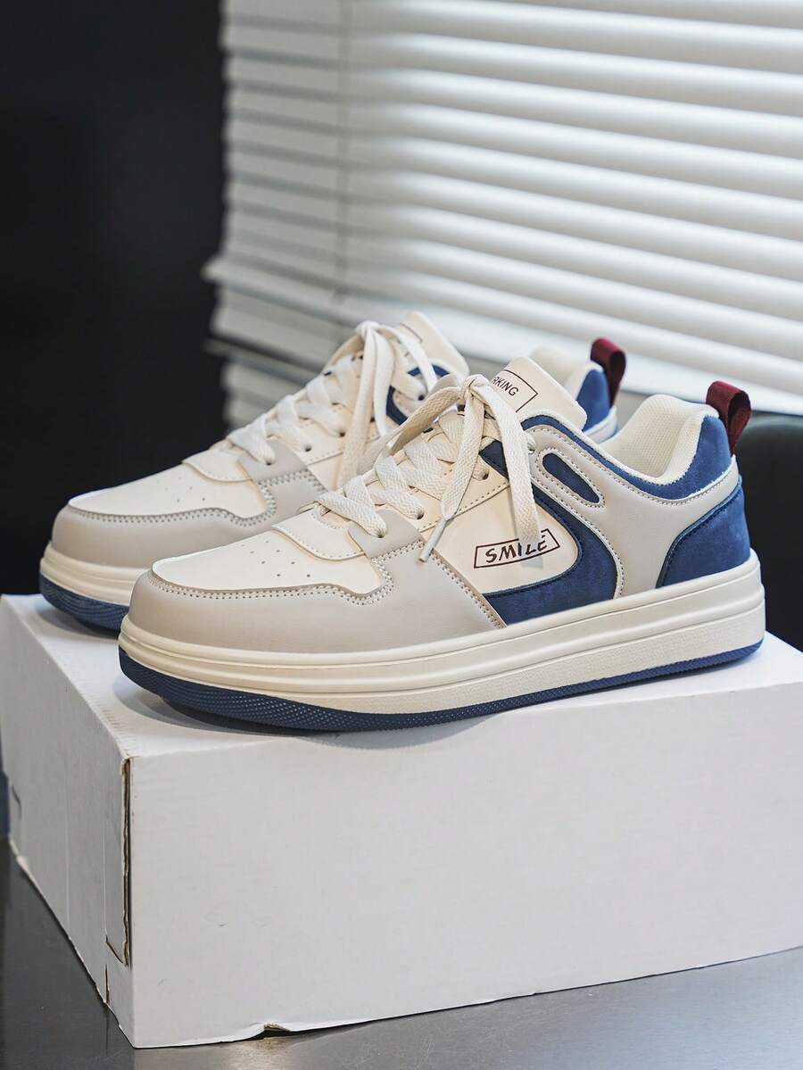 Beige Herren Sneaker mit Print – sportlich, bequem und perfekt für jeden Tag