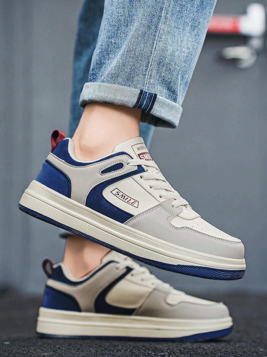 Beige Herren Sneaker mit Print – sportlich, bequem und perfekt für jeden Tag
