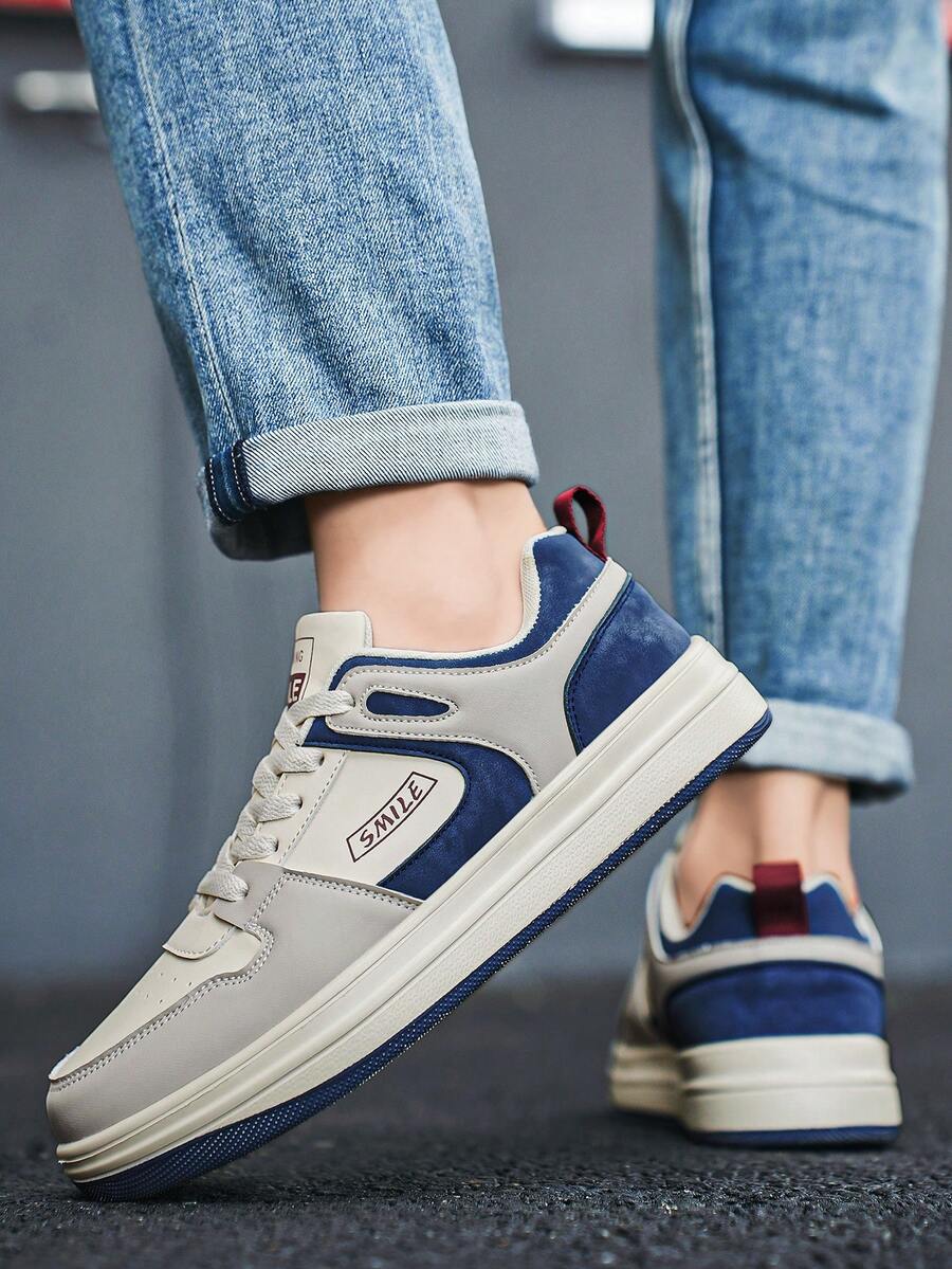 Beige Herren Sneaker mit Print – sportlich, bequem und perfekt für jeden Tag