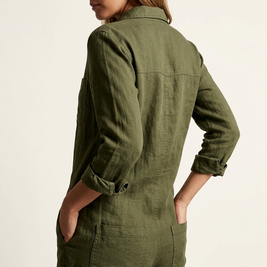 Elvinae Leinen Overall