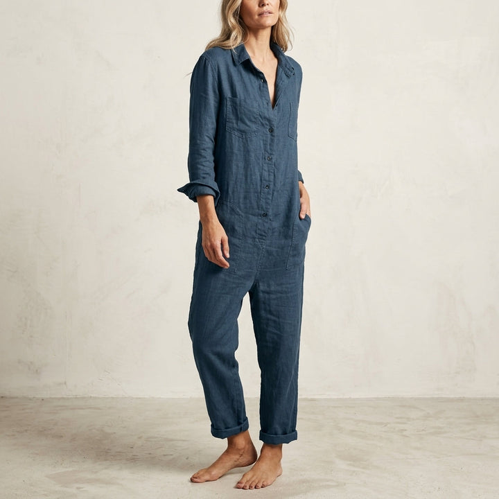 Elvinae Leinen Overall