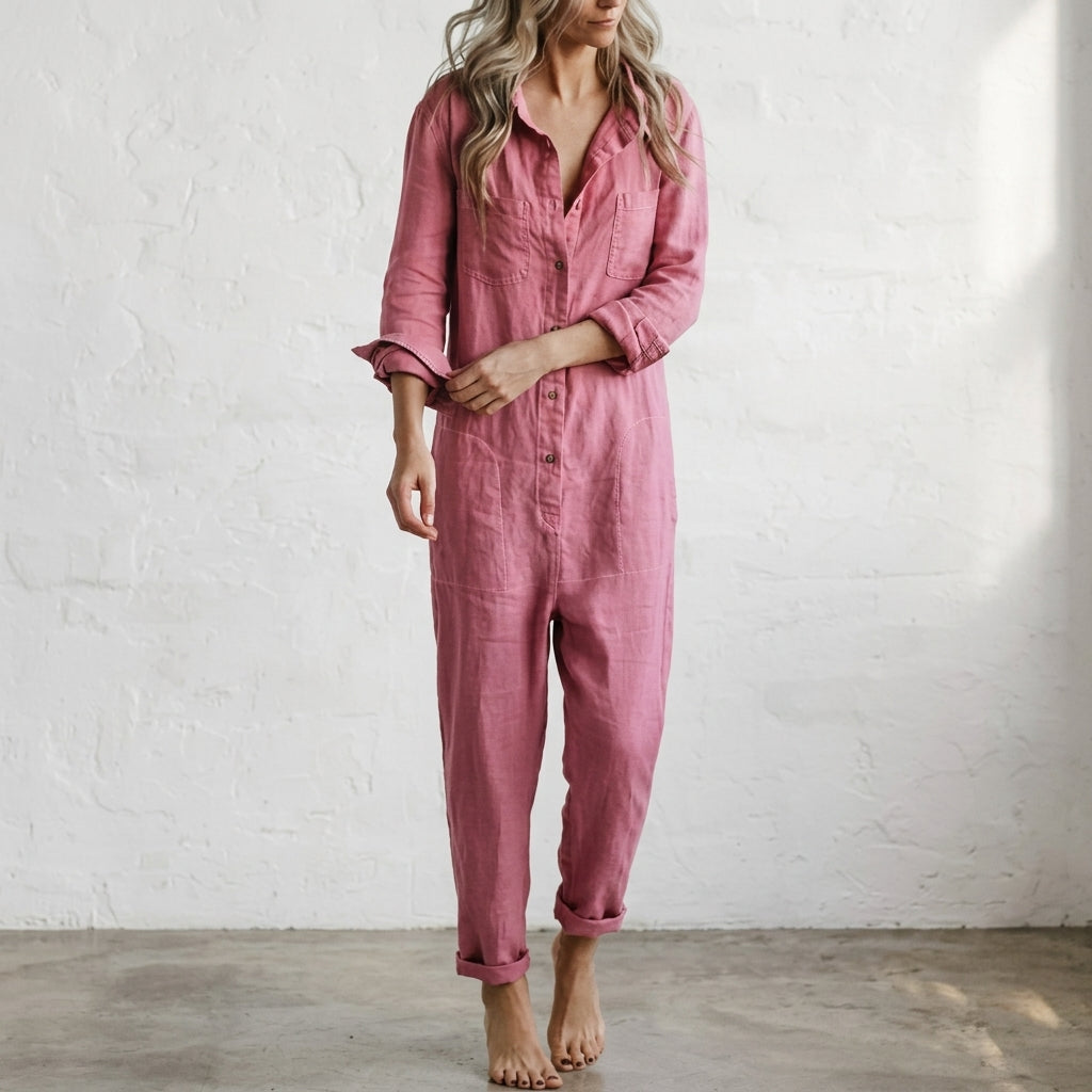Elvinae Leinen Overall