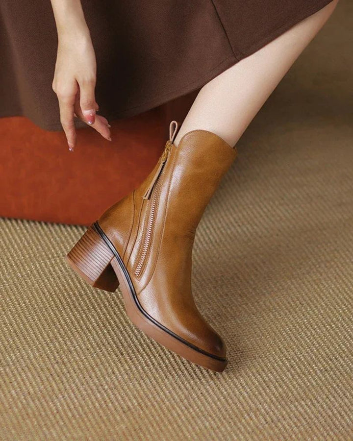 Damen Stiefeletten mit klassischem Design und robuster Sohle